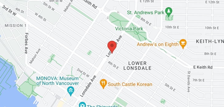 map of 1002 444 LONSDALE AVENUE